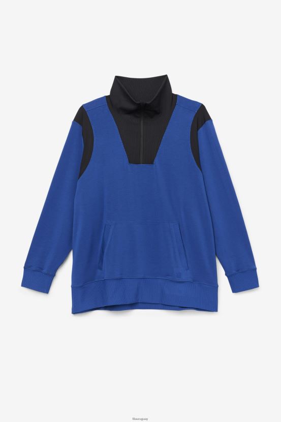 peonía azul marino/negro FILA fi-lux media cremallera fila marino peony/negro 6L8PR21928