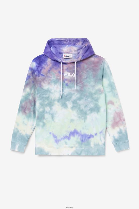 teñido anudado azul aruba FILA sudadera con efecto tie-dye azul aruba de fila aerolynn 6L8PR21527