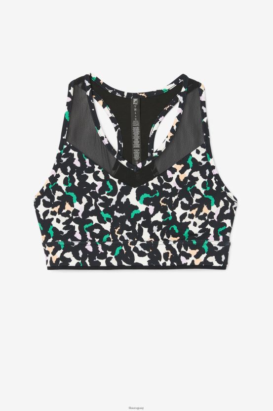 animales negros FILA sujetador uplift racerback top fila animal negro 6L8PR21802