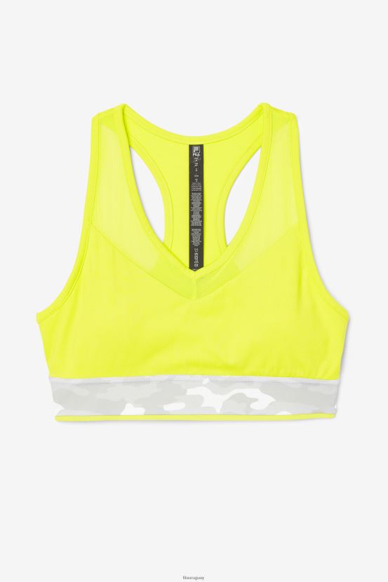 azufre FILA sujetador fila uplift racerback top azufre 6L8PR21807