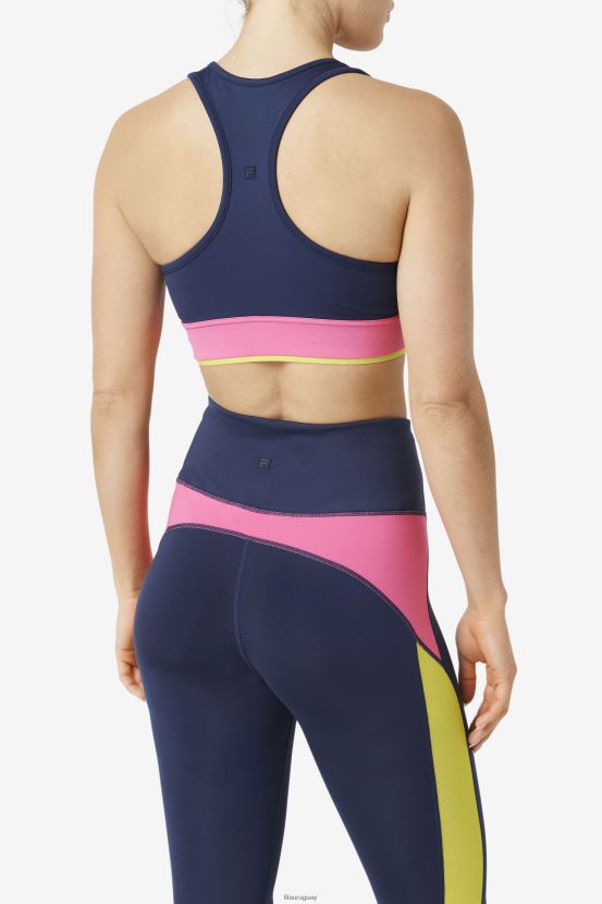 azul marino/azalea/azufre FILA sujetador uplift racerback azul marino/azalea/sulphur fila 6L8PR21805
