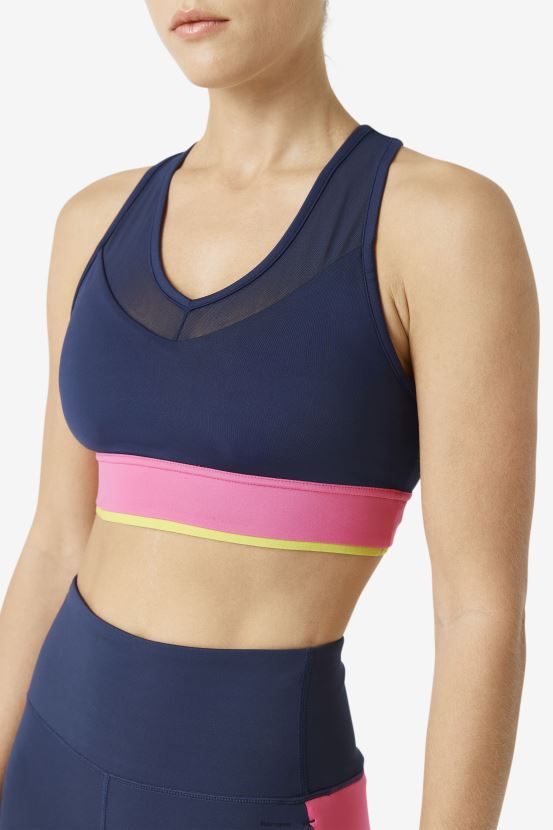 azul marino/azalea/azufre FILA sujetador uplift racerback azul marino/azalea/sulphur fila 6L8PR21805