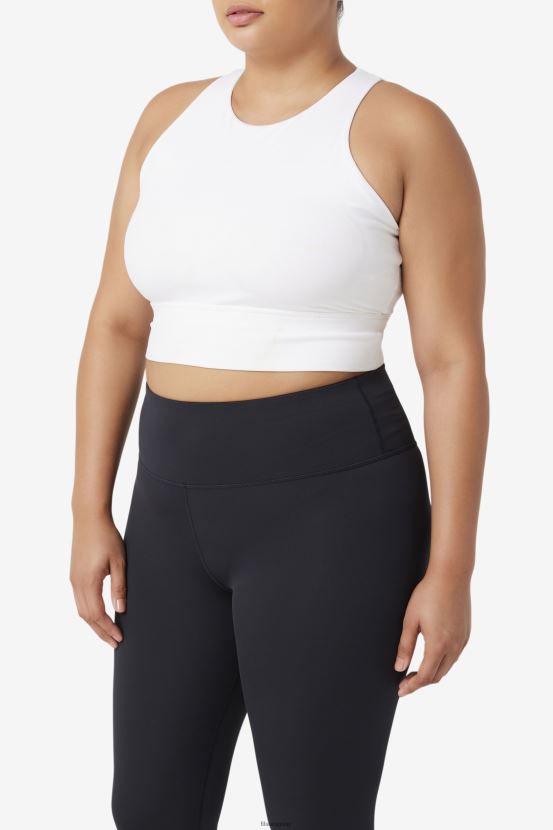 blanco FILA sujetador deportivo fila blanco uplift de cuello alto 6L8PR21840
