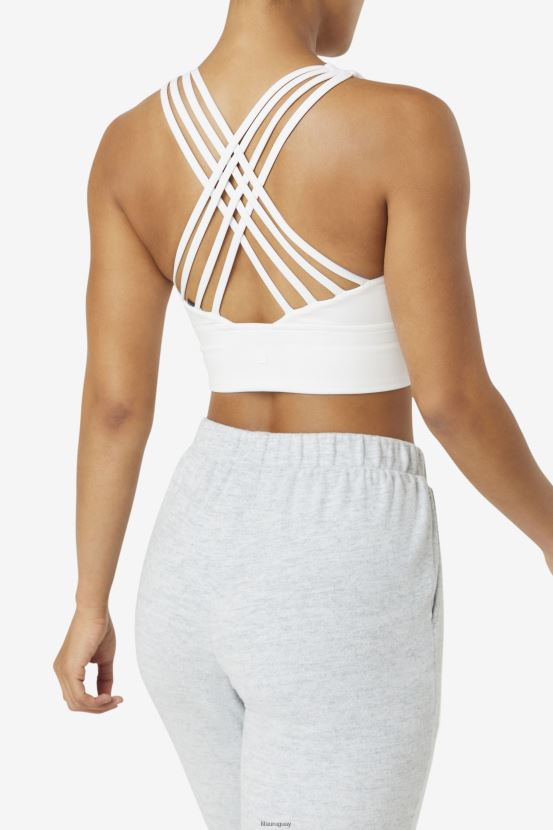 blanco FILA sujetador deportivo fila uplift blanco con cuello alto 6L8PR21809