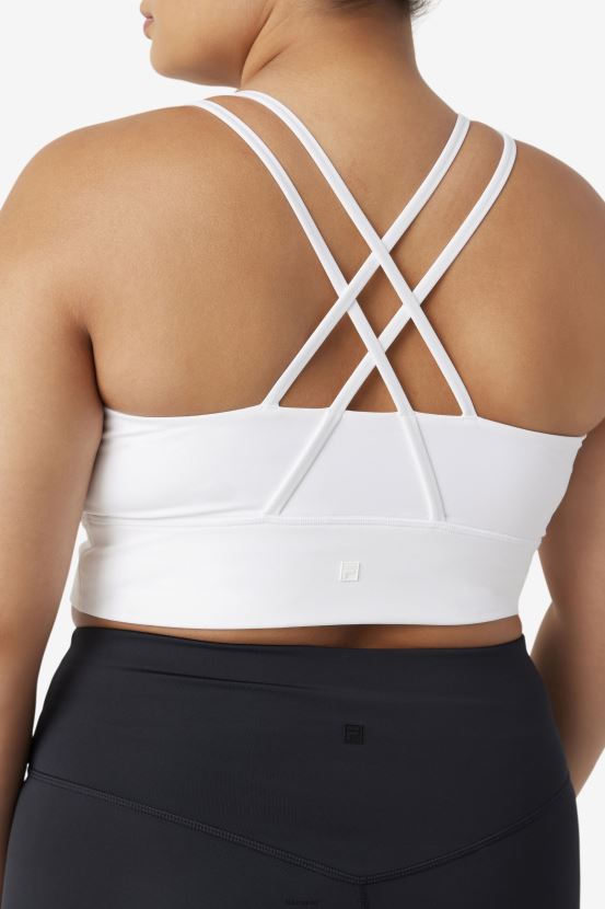 blanco FILA top sujetador con espalda cruzada uplift fila blanco 6L8PR21826