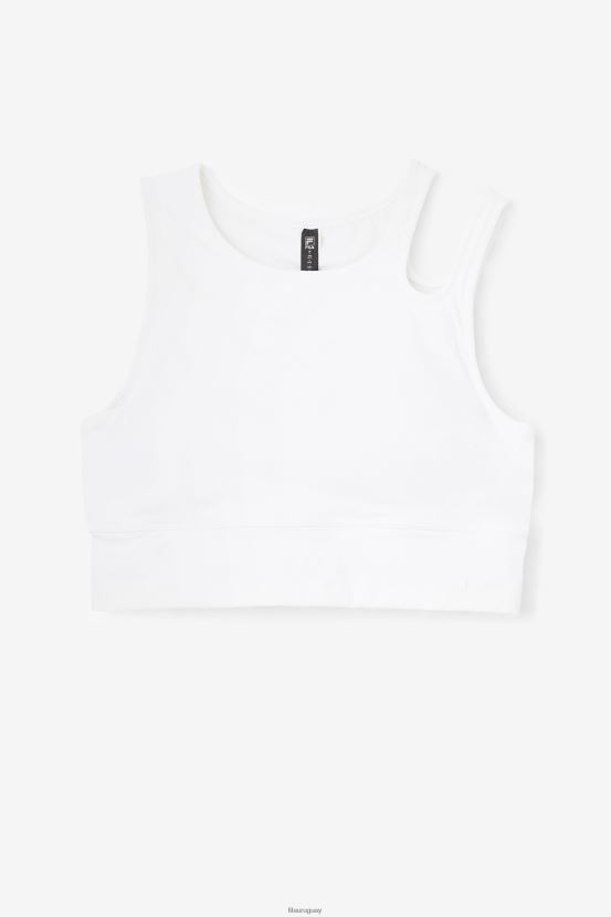 blanco FILA top sujetador corto blanco uplift slice fila 6L8PR21854