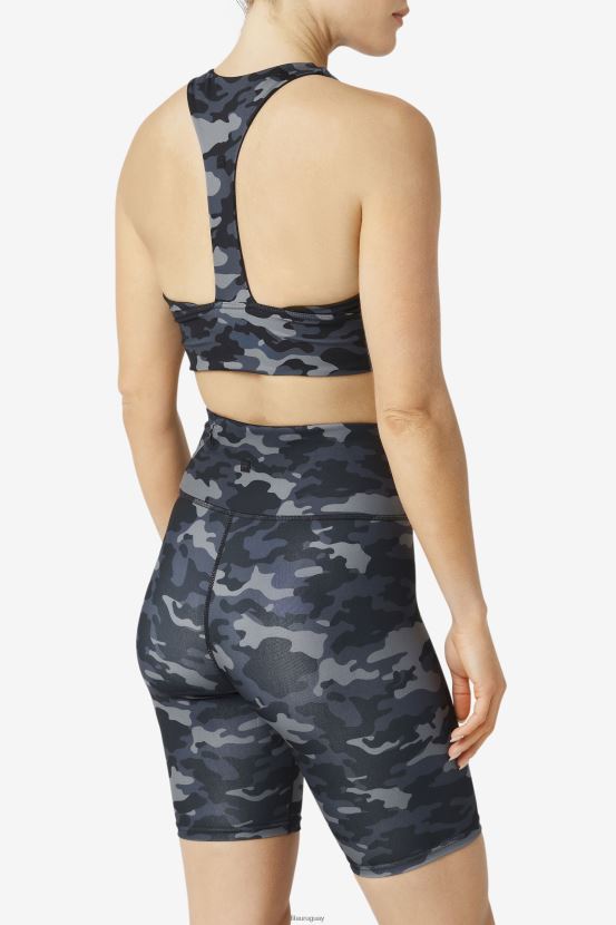 camuflaje oscuro/negro FILA camo oscuro/negro sujetador deportivo fila uplift t-back 6L8PR21797