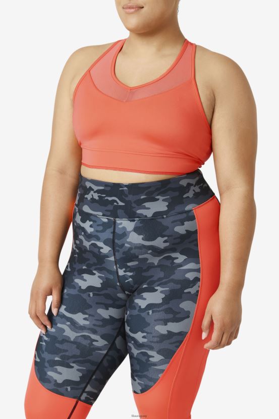 coral caliente FILA sujetador fila uplift racerback coral caliente 6L8PR21849