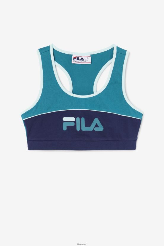 lago profundo/marina/agua helada FILA top sujetador fila deep lake/navy/iced aqua kairi 6L8PR21470