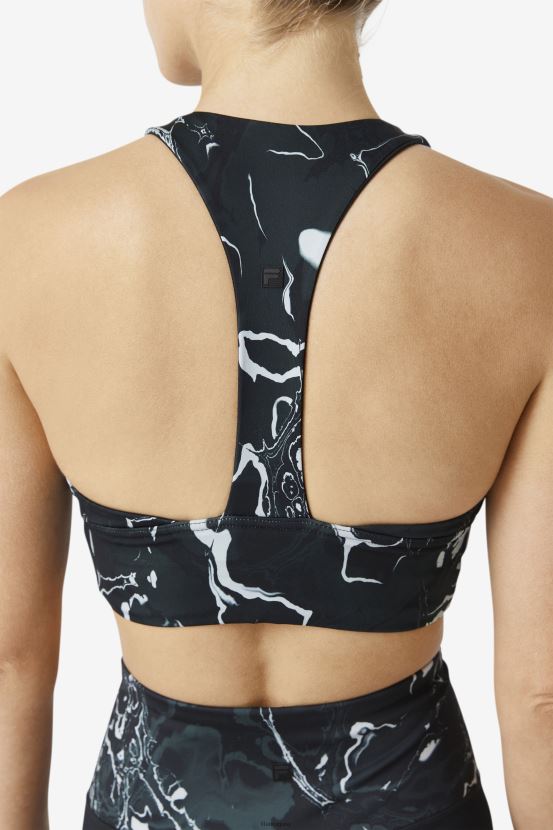 mármol negro FILA sujetador deportivo fila uplift t-back mármol negro 6L8PR21795