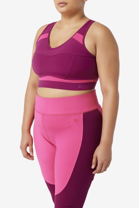 magenta violeta/rosa brillante FILA sujetador deportivo con espalda cruzada fila uplift morado magenta/rosa brillante 6L8PR21833