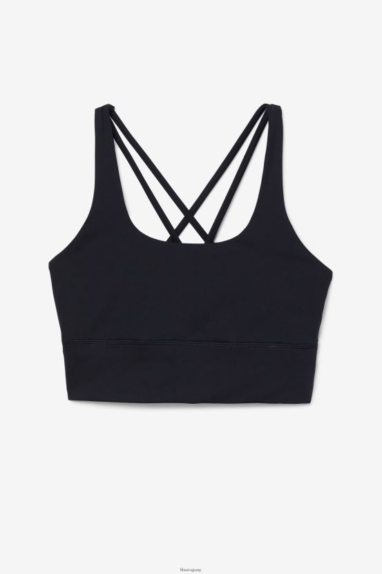 negro FILA Top sujetador negro con espalda cruzada Uplift de fila 6L8PR21792
