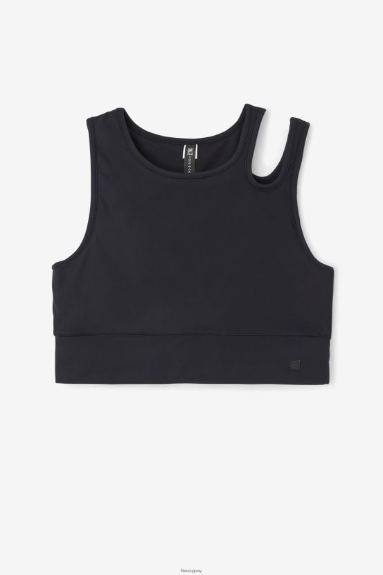 negro FILA fila sujetador uplift slice crop top negro 6L8PR21855
