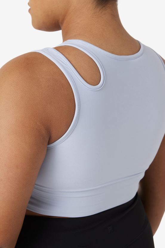 niebla azul FILA levantar rebanada crop bra top fila blue fog 6L8PR21856