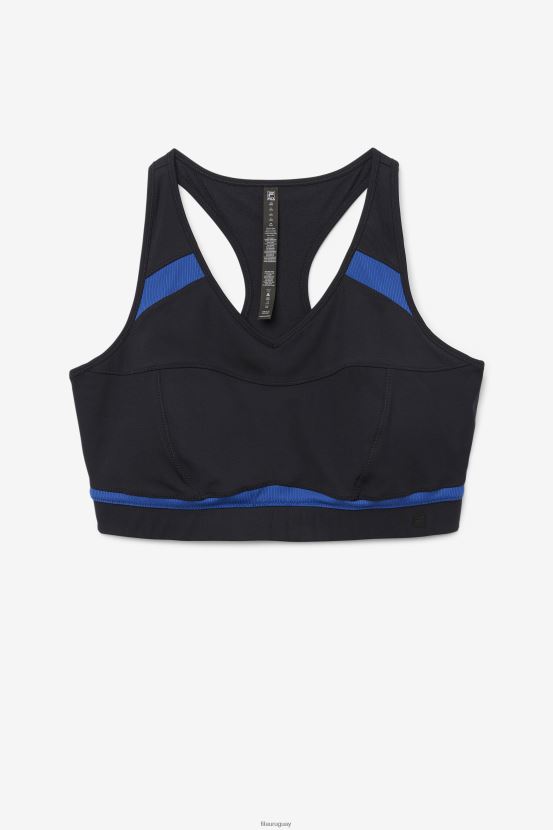 peonía negro/azul marino FILA sujetador deportivo uplift racerback fila black/navy peony 6L8PR21838