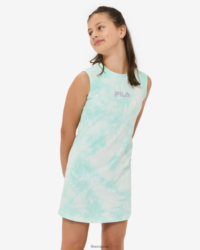 tinte de corbata de menta FILA vestido sin mangas fila frankie con teñido anudado en menta 6L8PR23105