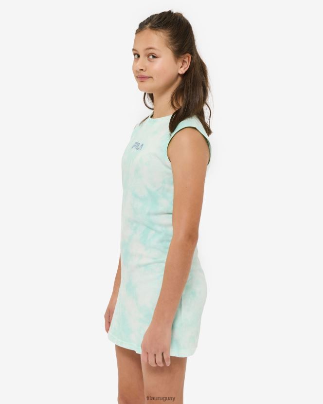tinte de corbata de menta FILA vestido sin mangas fila frankie con teñido anudado en menta 6L8PR23105
