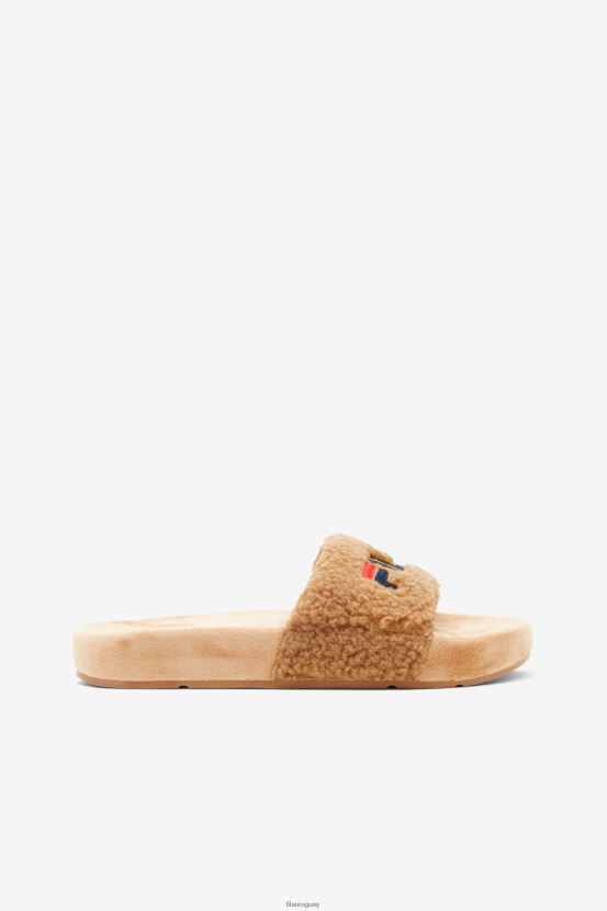 beige/azul marino/rojo FILA fila fuzzy drifter mujer beige/navy/red 6L8PR21354