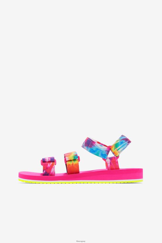 multicolor/blanco/rosa glo FILA fila mutli/white/pink glo mujer drifter ts tie tinte 6L8PR21360