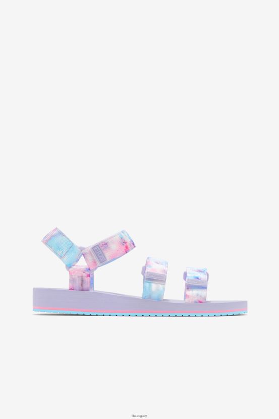 multicolor/blanco/violeta jaspeado FILA drifter ts tie dye fila multi/white/purple heather para mujer 6L8PR21358