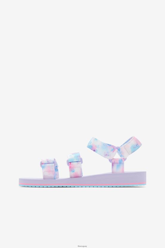 multicolor/blanco/violeta jaspeado FILA drifter ts tie dye fila multi/white/purple heather para mujer 6L8PR21358