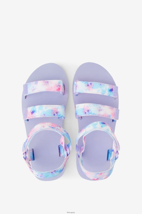 multicolor/blanco/violeta jaspeado FILA drifter ts tie dye fila multi/white/purple heather para mujer 6L8PR21358