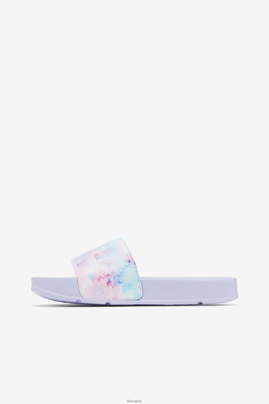 multicolor/blanco/violeta jaspeado FILA fila drifter tie dye multi/blanco/púrpura jaspeado para mujer 6L8PR21362