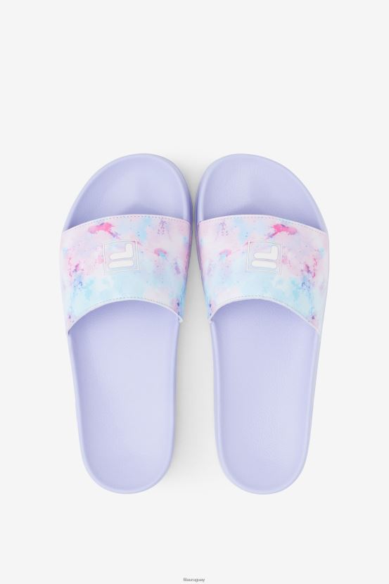 multicolor/blanco/violeta jaspeado FILA fila drifter tie dye multi/blanco/púrpura jaspeado para mujer 6L8PR21362