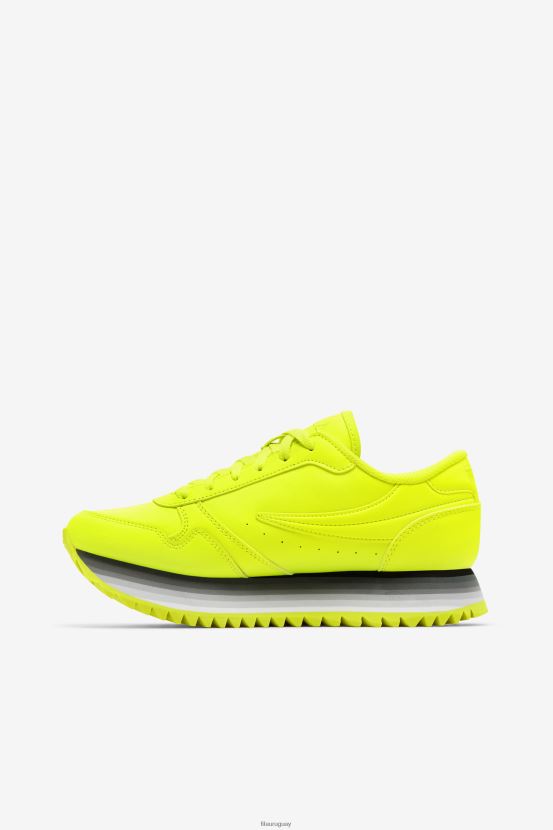amarillo/negro/blanco brillante FILA fila orbit stripe mujer amarillo/negro/brillante blanco 6L8PR21298