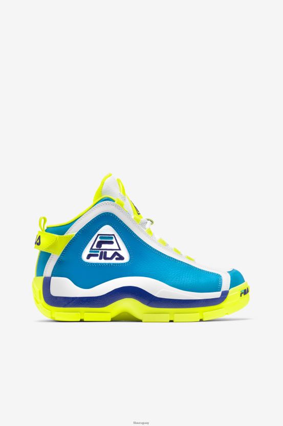 azul atómico/amarillo/blanco FILA fila atómica azul/amarillo/blanco mujer Grant Hill 2 6L8PR21188