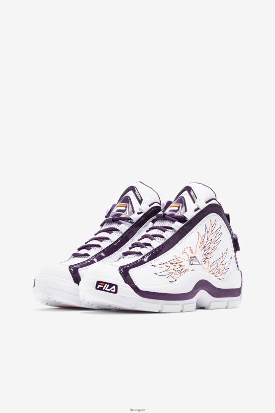 banderín blanco/morado/naranja FILA blanco/púrpura banderín/naranja fila mujer Grant Hill 2 History 6L8PR21317