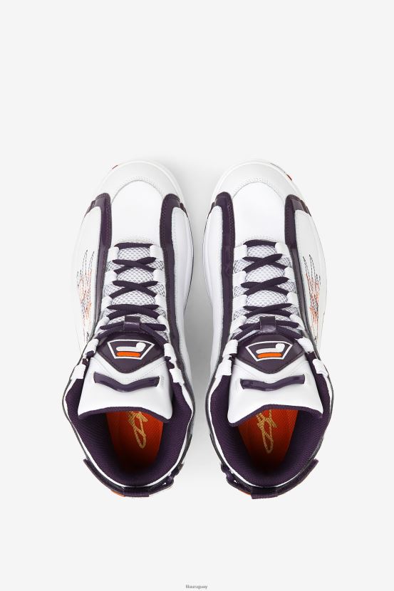 banderín blanco/morado/naranja FILA blanco/púrpura banderín/naranja fila mujer Grant Hill 2 History 6L8PR21317