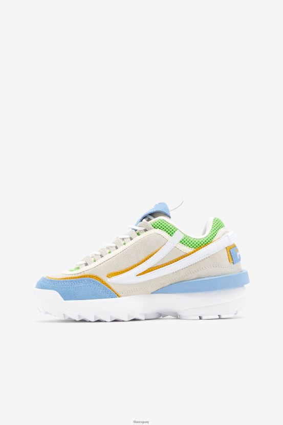 blanco/azul atardecer/verde jazmín FILA blanco/azul atardecer/verde jazmín fila disruptor 2 exp para mujer 6L8PR21203