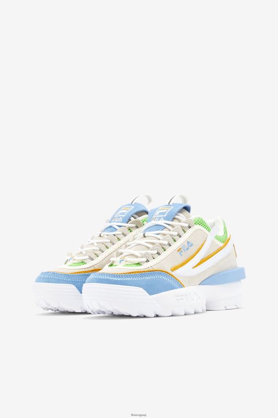 blanco/azul atardecer/verde jazmín FILA blanco/azul atardecer/verde jazmín fila disruptor 2 exp para mujer 6L8PR21203