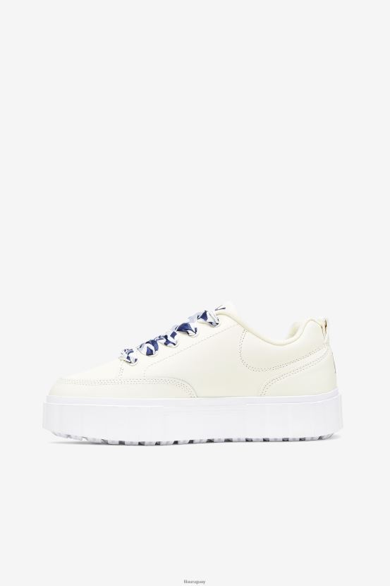 blanco/azul marino/blanco FILA fila mujer sandblast low satin lace blanco/navy/white 6L8PR21345