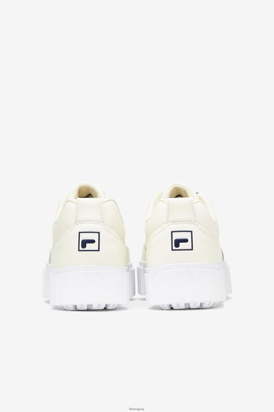 blanco/azul marino/blanco FILA fila mujer sandblast low satin lace blanco/navy/white 6L8PR21345