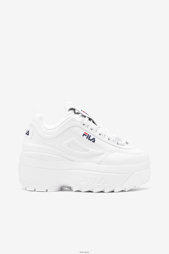 blanco/azul marino/rojo FILA cuña fila disruptor 2 mujer blanco/azul marino/rojo 6L8PR21137