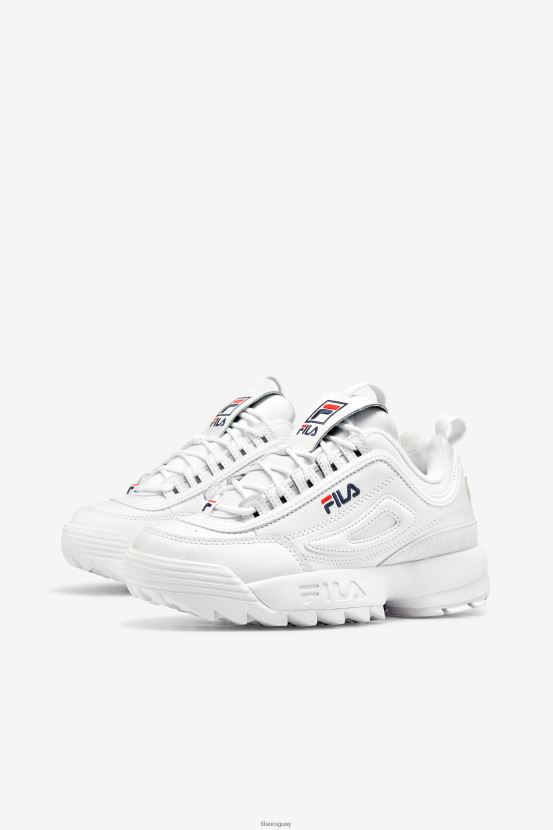 blanco/azul marino/rojo FILA disruptor 2 premium mujer fila blanco/azul marino/rojo 6L8PR21190