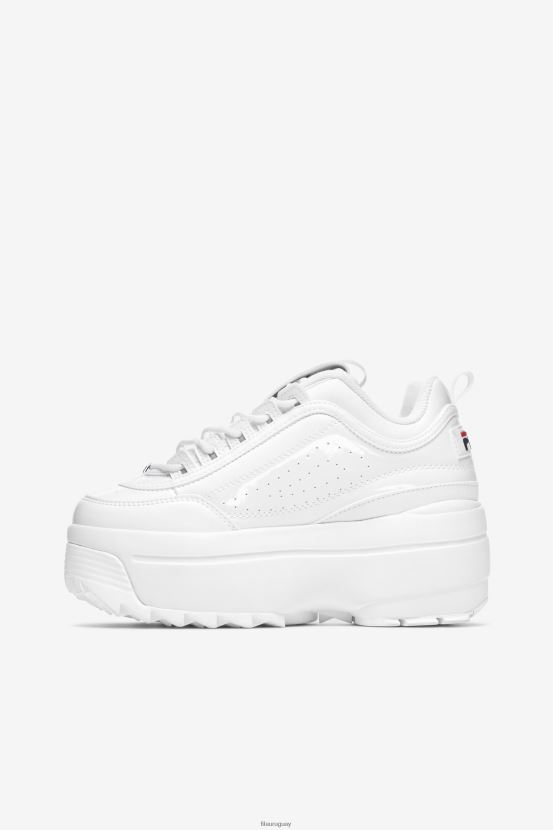 blanco/azul marino/rojo FILA fila disruptor 2 cuña mujer blanco/azul marino/rojo 6L8PR21140