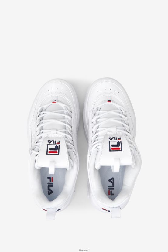blanco/azul marino/rojo FILA fila disruptor 2 cuña mujer blanco/azul marino/rojo 6L8PR21140