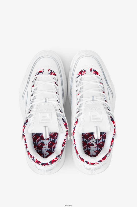 blanco/azul marino/rojo FILA fila disruptor 2 exp cúbica mujer blanco/azul marino/rojo 6L8PR21198