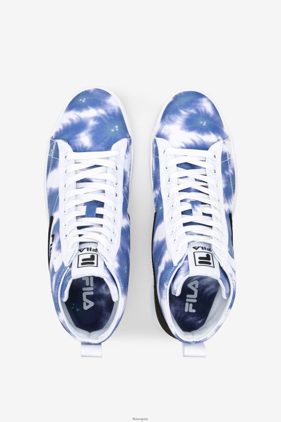 blanco/cobalto brillante/azul tormenta FILA fila tie-dye gennaio blanco/cobalto brillante/azul tormenta mujer 6L8PR21332