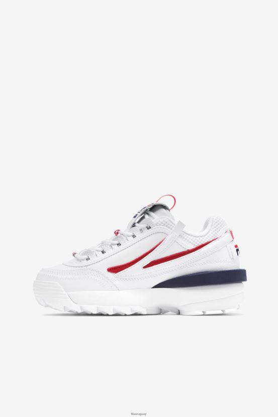 blanco/rojo/azul marino FILA fila disruptor 2 exp blanco/rojo/azul marino para mujer 6L8PR21170