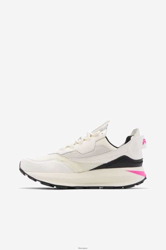 blanco/rosa brillante/negro FILA fila r1 runner x barneys mujer blanco/rosa glo/negro 6L8PR21334