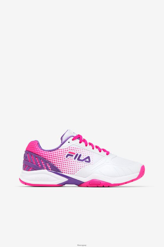 blanco/rosa brillante/púrpura FILA zona de volley mujer fila blanco/rosa glo/púrpura 6L8PR22048