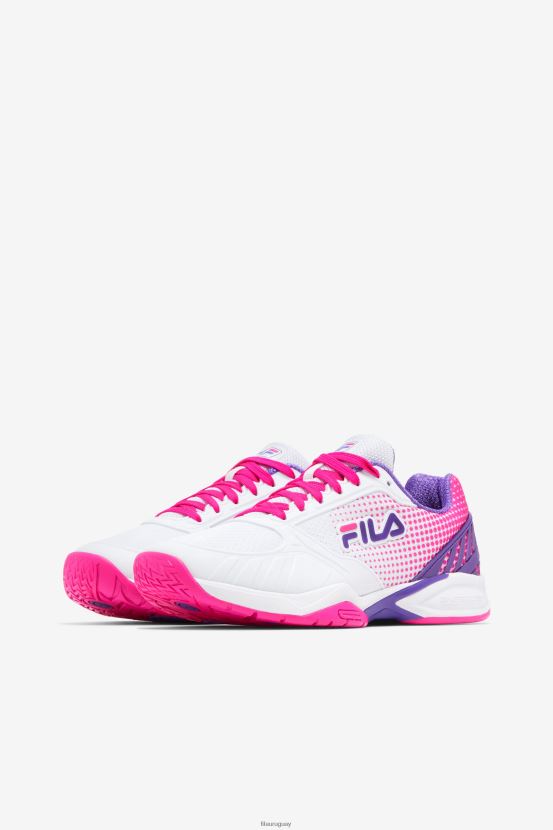 blanco/rosa brillante/púrpura FILA zona de volley mujer fila blanco/rosa glo/púrpura 6L8PR22048