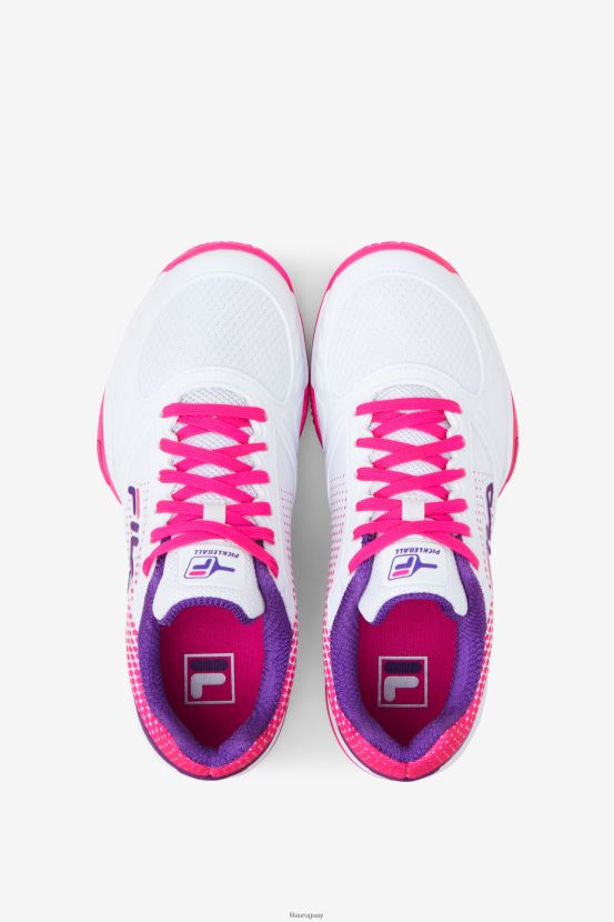 blanco/rosa brillante/púrpura FILA zona de volley mujer fila blanco/rosa glo/púrpura 6L8PR22048