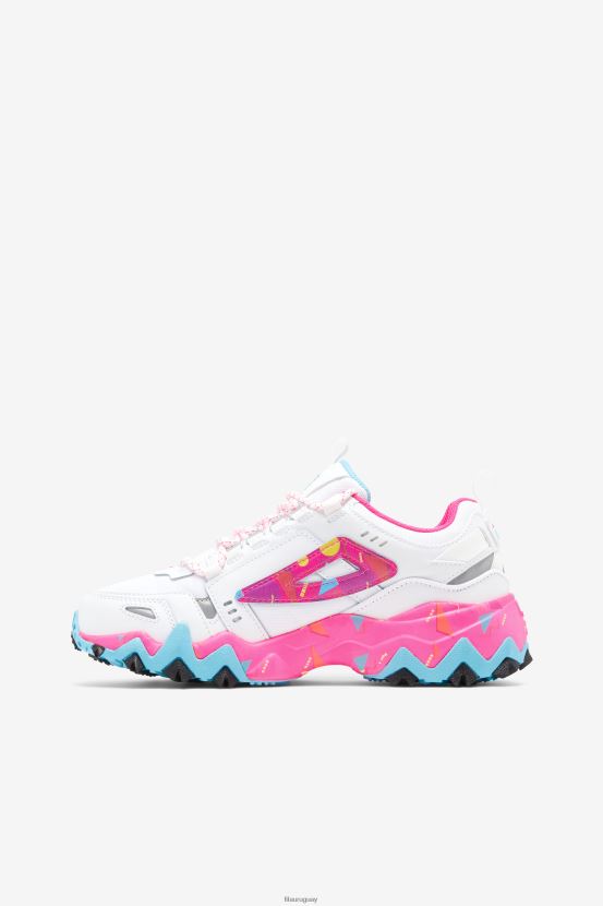 blanco/rosa glo/pescado azul FILA oakmont tr fila mujer blanco/rosa glo/bluefish 6L8PR21262