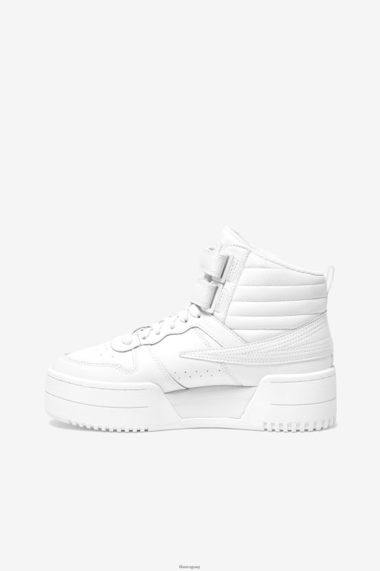 brillo blanco/rosa FILA fila blanco/rosa glo mujer f-14 levantado 6L8PR21308