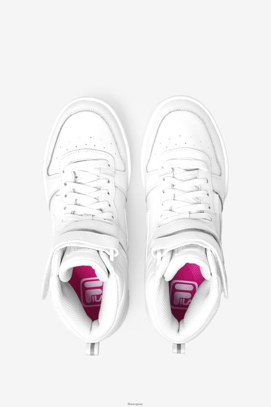 brillo blanco/rosa FILA fila blanco/rosa glo mujer f-14 levantado 6L8PR21308